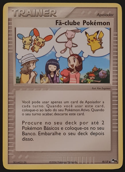 Pokemon Pop Series 4 Pokémon Fan Club (Fã-clube Pokémon) #9/17 Portuguese Trading Card