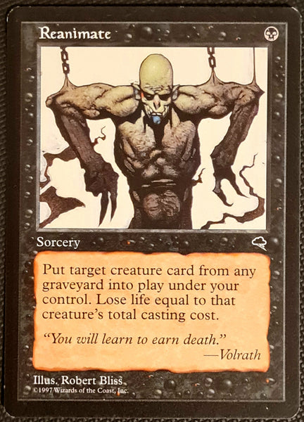 Magic the Gathering Tempest Reanimate Uncommon Trading Card (Ver.1)