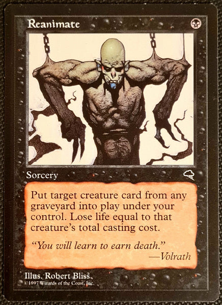 Magic the Gathering Tempest Reanimate Uncommon Trading Card (Ver.2)