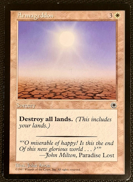 Magic the Gathering Portal Armageddon Rare Trading Card