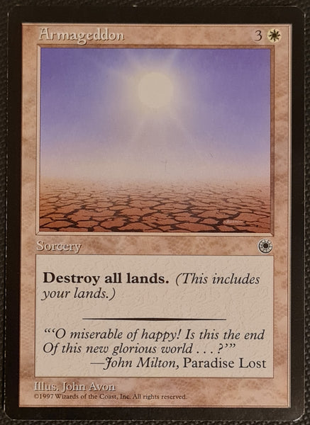 Magic the Gathering Portal Armageddon Rare Trading Card