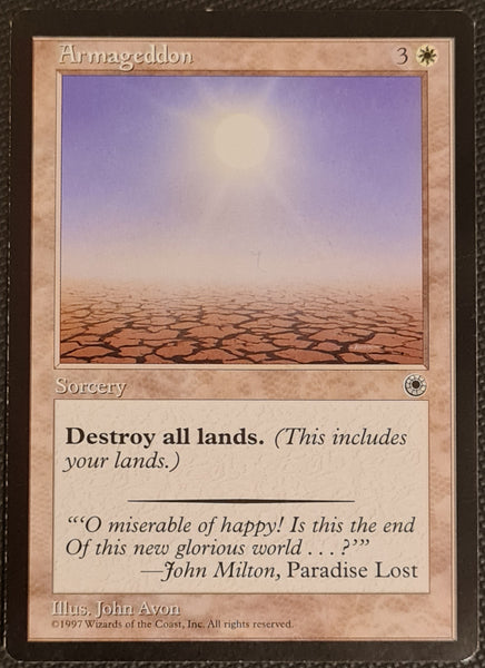 Magic the Gathering Portal Armageddon Rare Trading Card