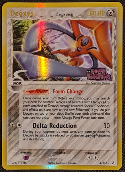 Pokemon EX Holon Phantoms Deoxys #4/110 Reverse Holo Rare Trading Card