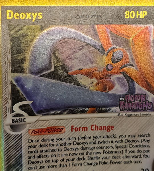 Pokemon EX Holon Phantoms Deoxys #4/110 Reverse Holo Rare Trading Card