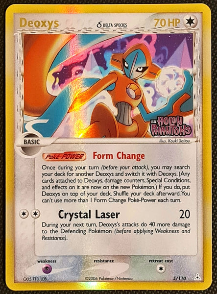 Pokemon EX Holon Phantoms Deoxys #5/110 Reverse Holo Rare Trading Card