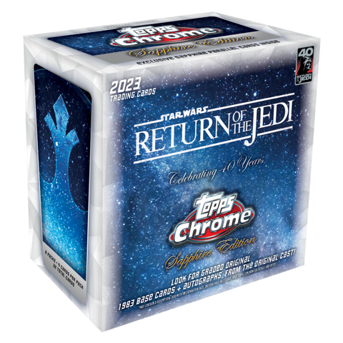 2023 Topps Star Wars Chrome Sapphire Edition - Return of the Jedi 40th Anniversary Sealed Trading Card Box
