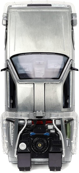 Back to the Future Time Machine 1/24 Scale Light-Up Delorean Die-Cast Movie Replica Model Car
