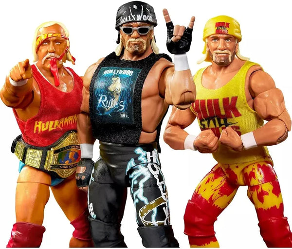 WWE Hulkmania 40th Anniversary Elite Series Collection Hulk Hogan Action Figure 3-Pack