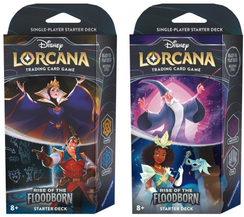 Disney Lorcana Rise of the Floodborn Single Player Starter Deck Set (+ 2 booster packs)