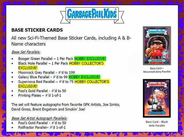 Garbage Pail Kids Intergoolactic Mayhem Sealed Hobby Box