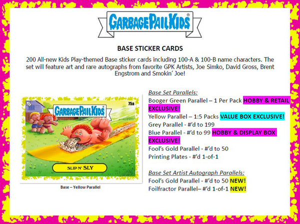 Garbage Pail Kids Kids-at-Play Sealed Hobby Box