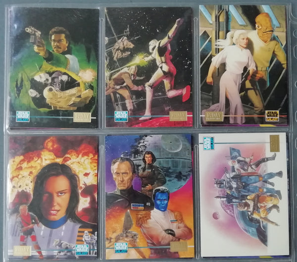 1995 Topps Star Wars Galaxy Series 3 (Gold Stamp) 1st Day Production Parallel Trading Card (You Pick)