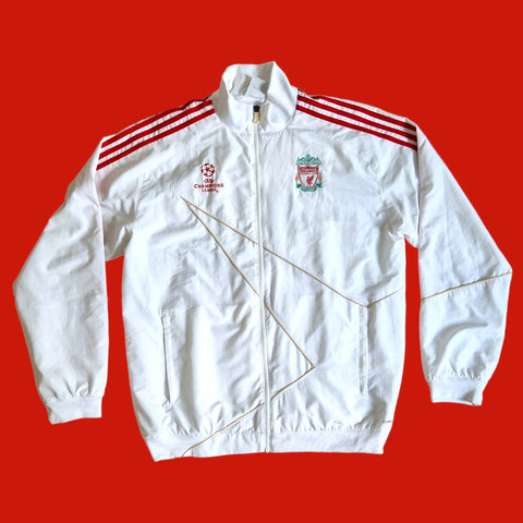 2009-2010 Liverpool FC Vintage Adidas UEFA Champions League Football Training Jacket (XL)