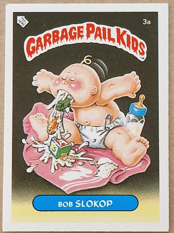 Garbage Pail Kids Original Series 1 #3a - Bob Slokop Sticker (Dutch Test Set)
