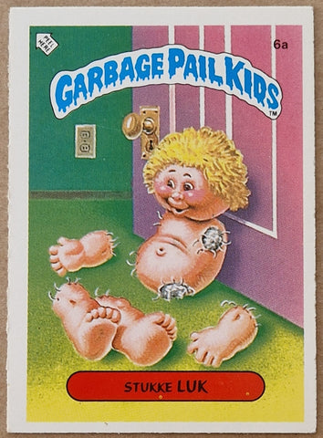 Garbage Pail Kids Original Series 1 #6a - Stukke Luk Sticker (Dutch Test Set)