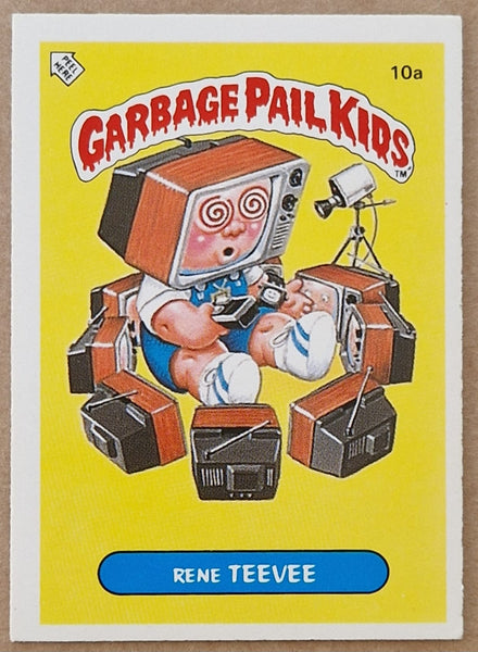 Garbage Pail Kids Original Series 1 #10a - Rene Teevee Sticker (Dutch Test Set)