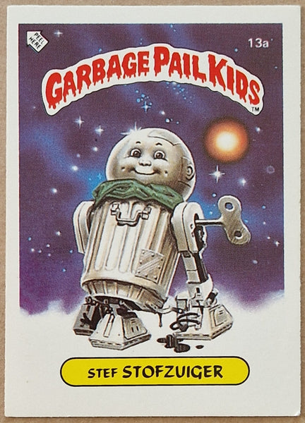 Garbage Pail Kids Original Series 1 #13a - Stef Stofzuiger Sticker (Dutch Test Set)