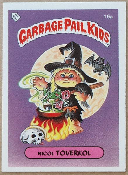 Garbage Pail Kids Original Series 1 #16a - Nicol Toverkol Sticker (Dutch Test Set)