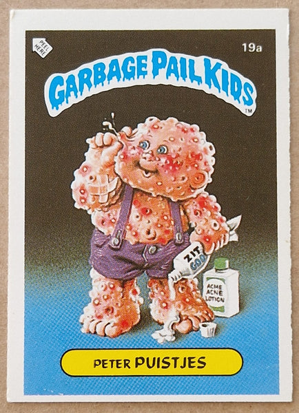 Garbage Pail Kids Original Series 1 #19a - Peter Puistjes Sticker (Dutch Test Set)