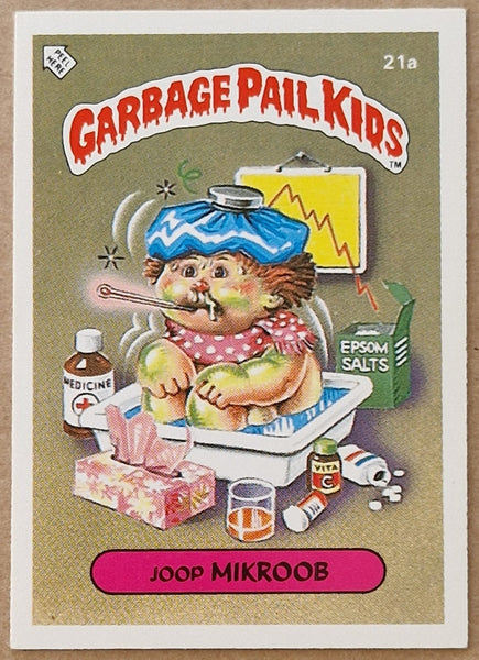 Garbage Pail Kids Original Series 1 #21a - Joop Mikroob Sticker (Dutch Test Set)