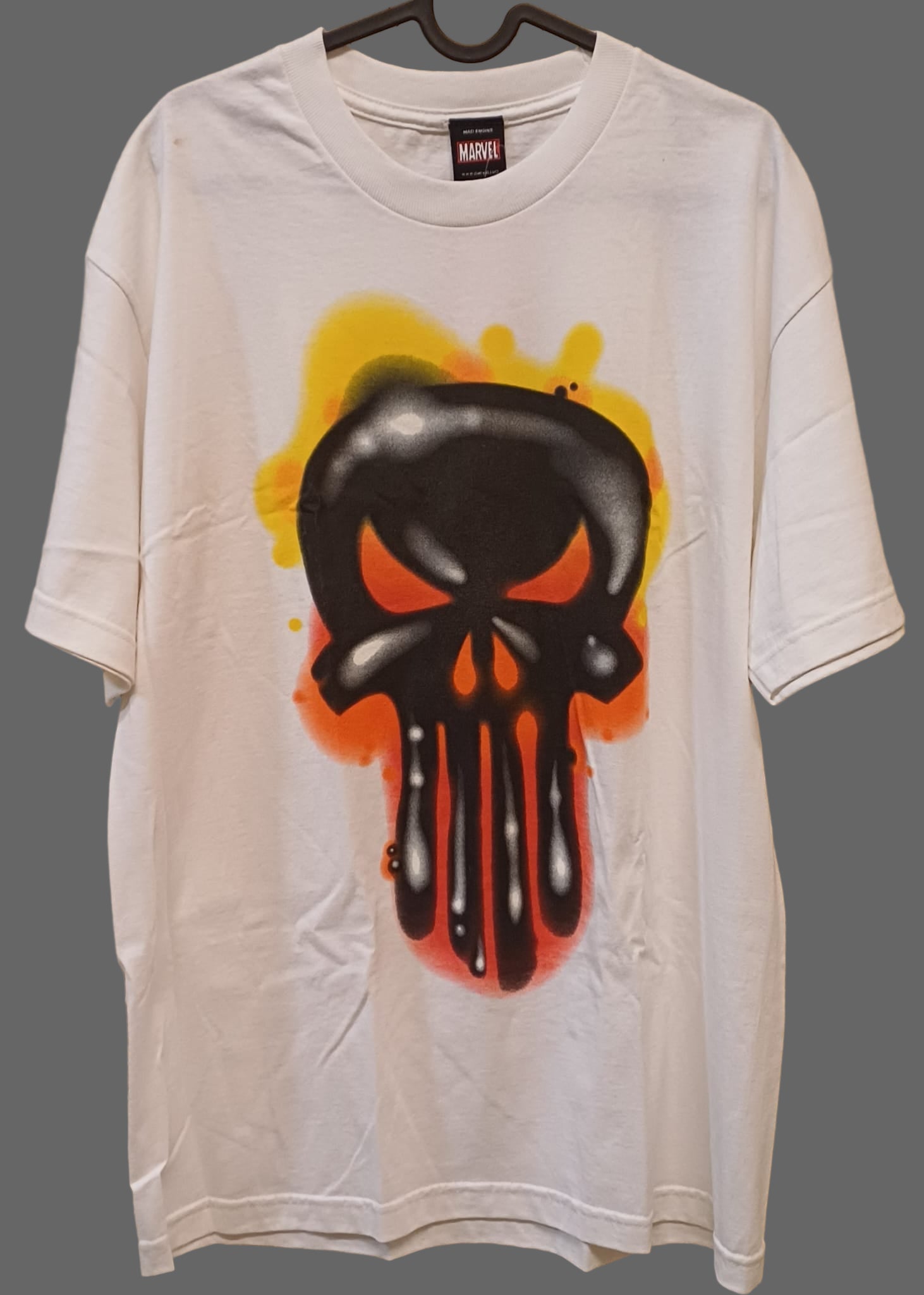Marvel Comics Mad Engine Punisher T-Shirt XXL Black Skull Marvel Comics Mad Engine Punisher T-Shirt XXL Black Skull
