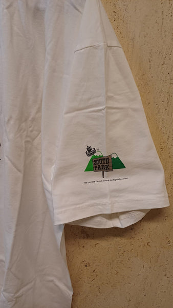 Camiseta "The Spirit" de 1994 - "Will Eisner Kitchen Sink" (talla L, blanca, vintage)