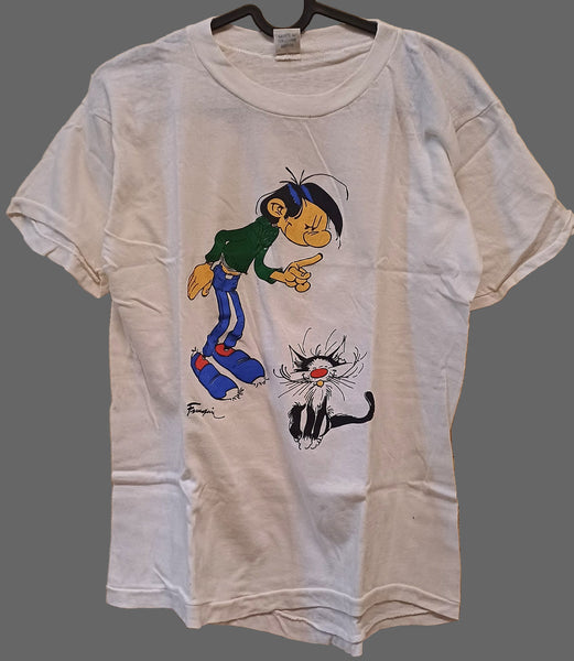 Camiseta "The Spirit" de 1994 - "Will Eisner Kitchen Sink" (talla L, blanca, vintage)