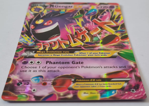 Pokemon XY Phantom Forces MGengar Ex #35/119 Ultra Rare Holo Trading Card