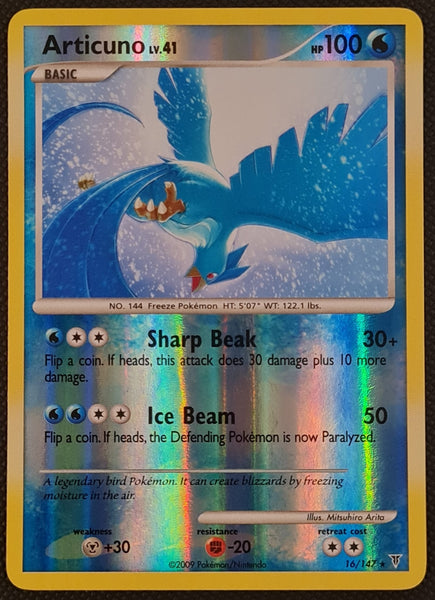 Pokemon Platinum Supreme Victors Articuno Lv.41 #16/127 Reverse Holo Rare Trading Card