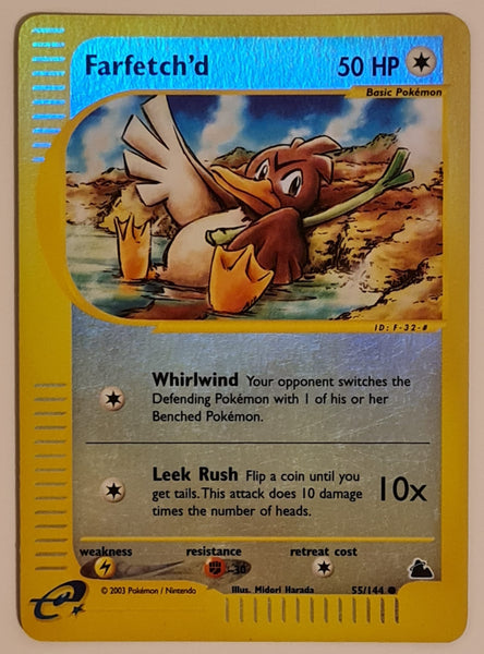 Pokemon Skyridge Farfetch'd #55/144 Reverse Holo Trading Card