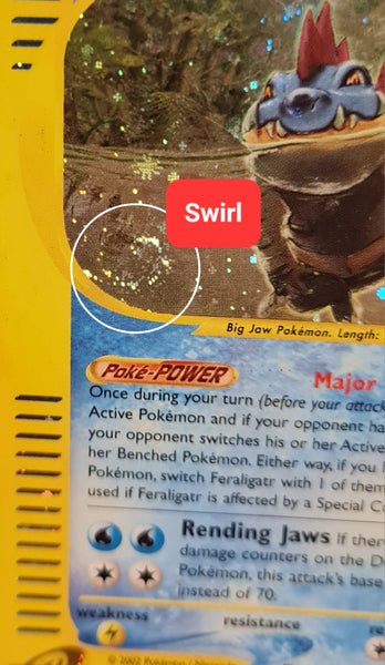Pokemon Expedition Base Feraligatr #12/165 (Swirl) Holo Trading Card