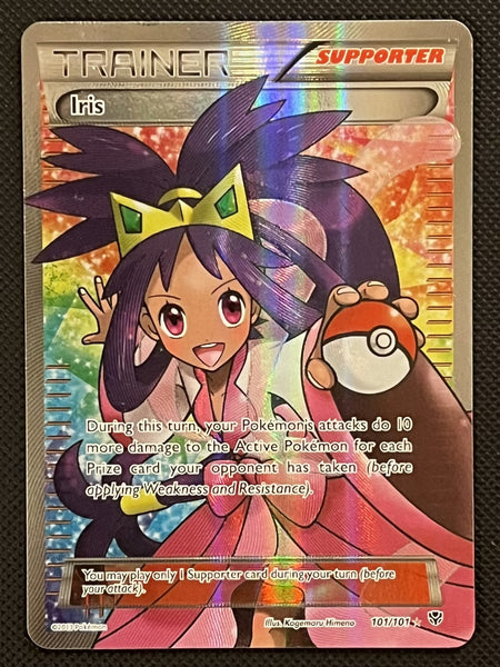Pokemon Black and White Plasma Blast Iris #101/101 Ultra Rare Holo Trading Card
