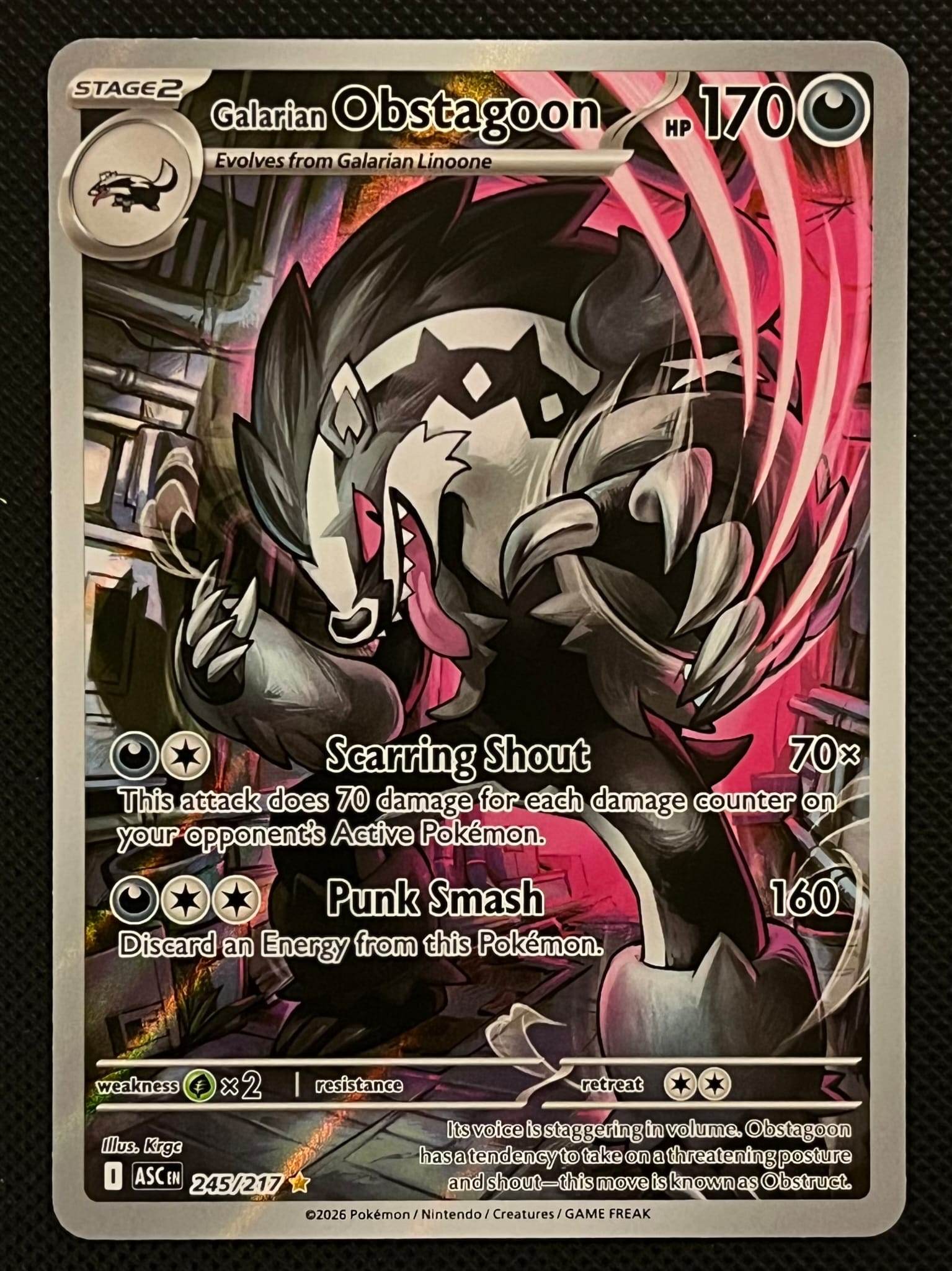 galarian obstagoon pokemon card 2021 Japanese Sword & Shield Vmax Climax 207 Full Art/galarian PSA 10 Graded The item may be similar but not exactly the same as the image (e.g Galarian Obstagoon | Sword &