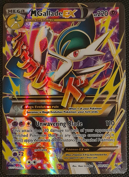 Pokemon XY Roaring Skies M Gallade Ex #100/108 Ultra Rare Holo Trading Card