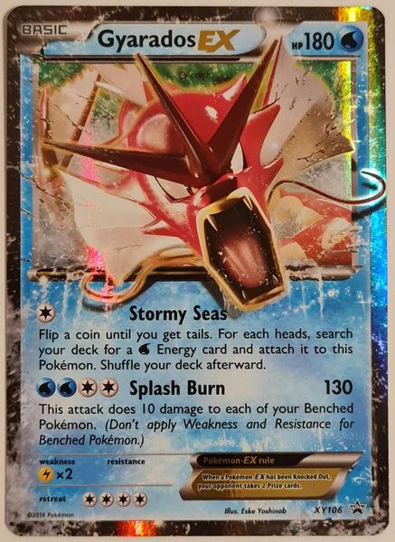Pokemon XY Gyarados Ex #XY 106 Triple Power Tin Black Star Promo Holo Trading Card