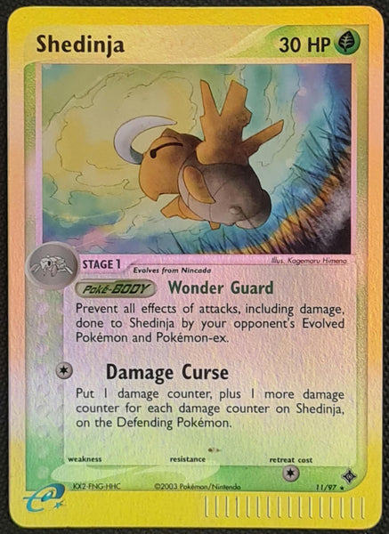 Pokemon EX Dragon Shedinja #11/97 Reverse Holo Rare Trading Card