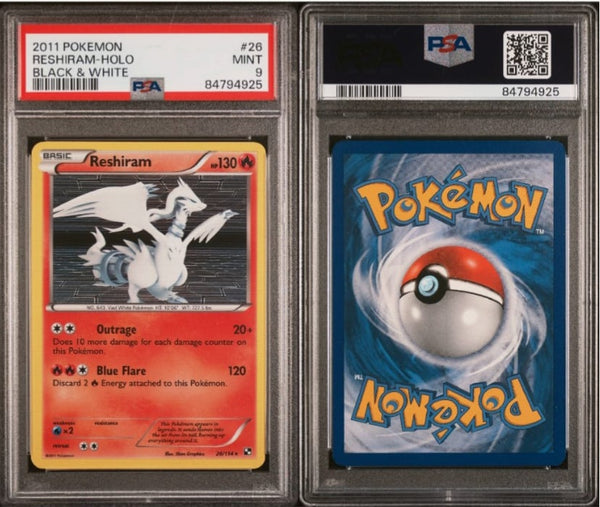 Pokemon Black and White Reshiram #26/114 PSA Mint 9 Holo Rare Trading Card