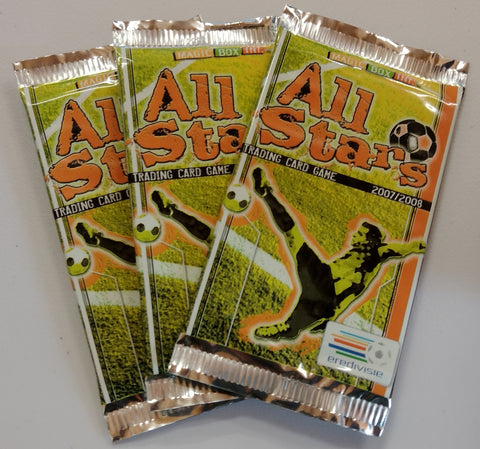 2007-08 All Stars Eredivisie (3) Sealed Trading Card Game Packs