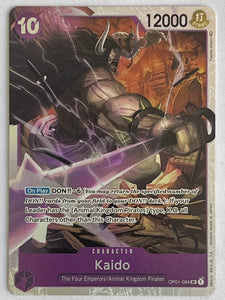 one piece card game kaido One Piece Card Game OP-01 Romance Dawn Kaido #OP01-094 (V.1) SR Super –  Rotterdam Comics