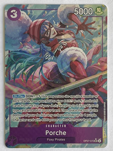 one piece op07 rare cards One Piece Card Game OP-07 500 Years into the Future Porche #OP07-072 ( – Rotterdam Comics