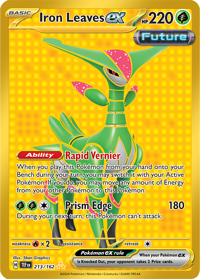 Pokemon Scarlet and Violet Temporal Forces Ex Gold Hyper Rare #213-218 –  Rotterdam Comics