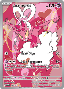 Pokemon Scarlet and Violet Twilight Masquerade Enamorus #180/167 Illustration Rare Holo Trading Card