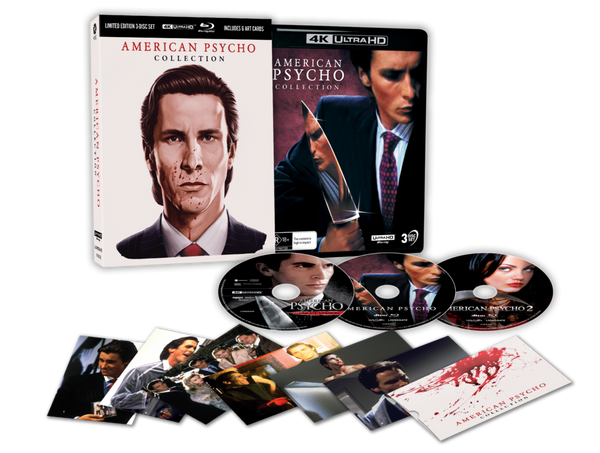 American Psycho 4K UHD+Blu-ray Collection Limited Edition Blood Pack + Art Cards