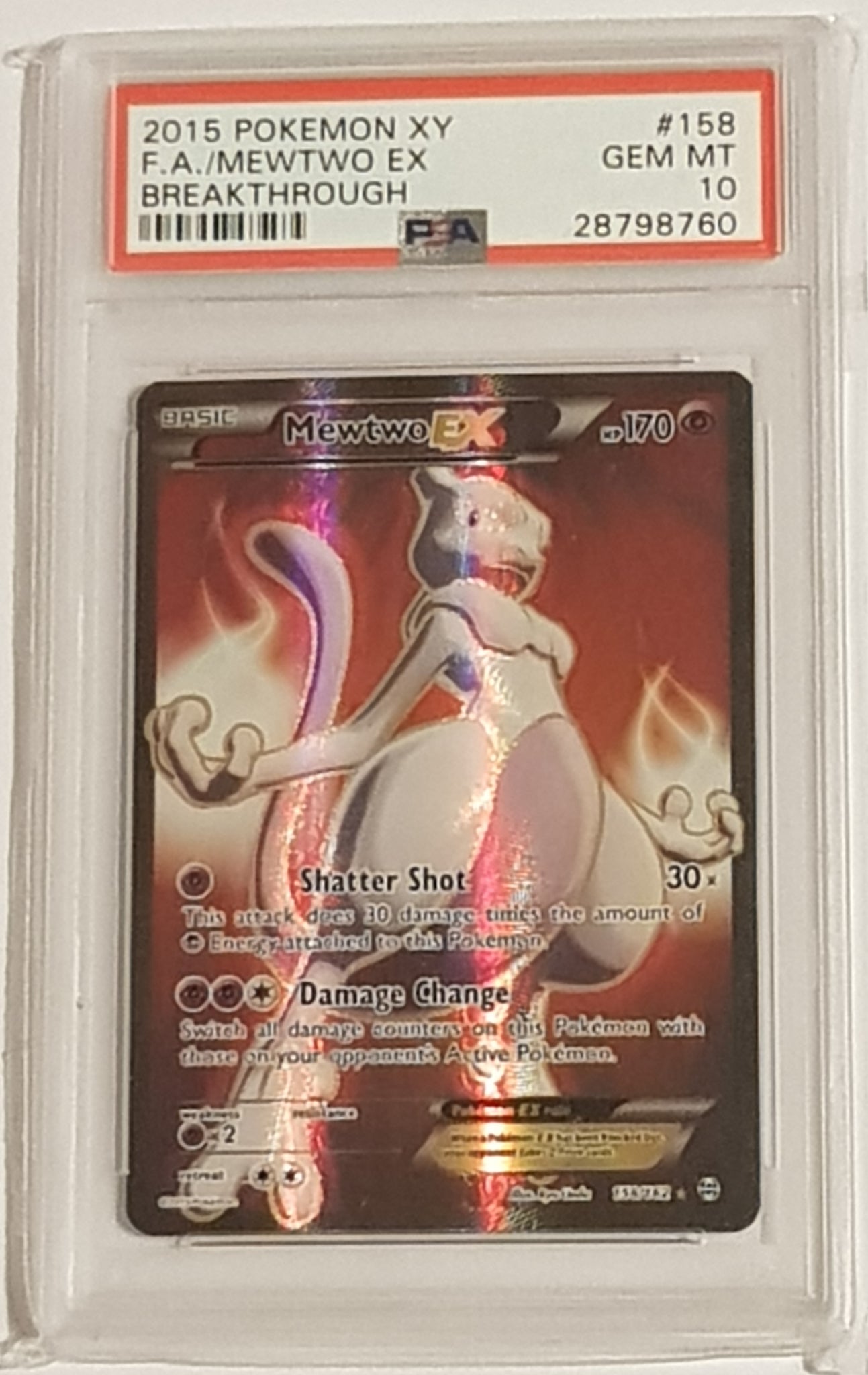 Pokemon XY Breakthrough Mewtwo Ex #158/162 PSA 10 Ultra Rare Holo Trad Rotterdam Comics Pokemon XY Breakthrough Mewtwo Ex #158/162 PSA 10 Ultra Rare Holo Trad Rotterdam Comics