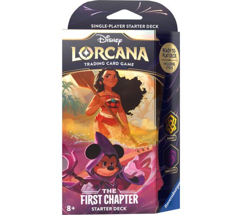 Disney Lorcana the First Chapter Moana & Sorcerer Mickey Single Player Starter Deck (+ booster pack)