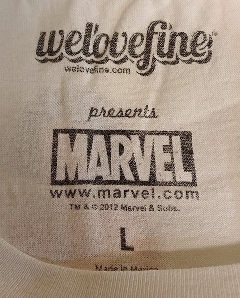 Camiseta "The Spirit" de 1994 - "Will Eisner Kitchen Sink" (talla L, blanca, vintage)