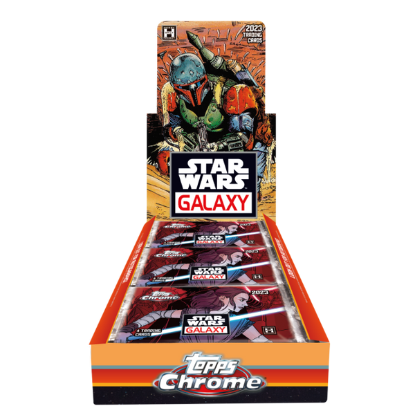 2023 Topps Star Wars Galaxy Chrome Sealed Trading Card Hobby Box