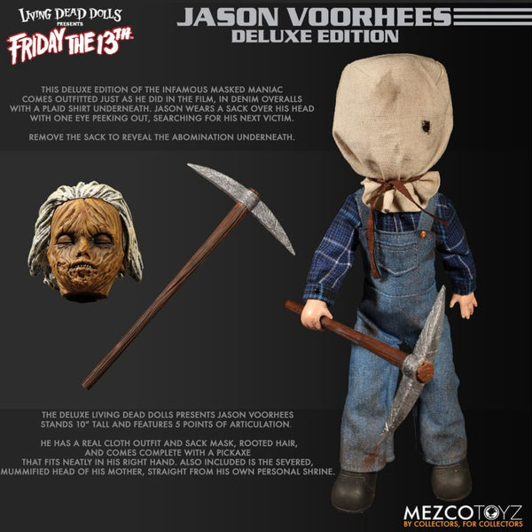 Living Dead Dolls Presents Friday the 13th Part II Jason Voorhees 10" Deluxe Edition Doll