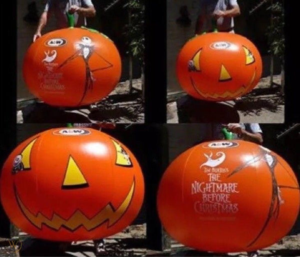 1993 A&W Nightmare Before Christmas Promotional Blow-Up Pumpkin