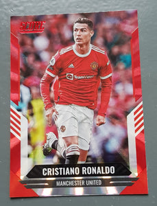 2021-22 Panini Score FIFA Cristiano Ronaldo #116 Red Laser Parallel Trading Card